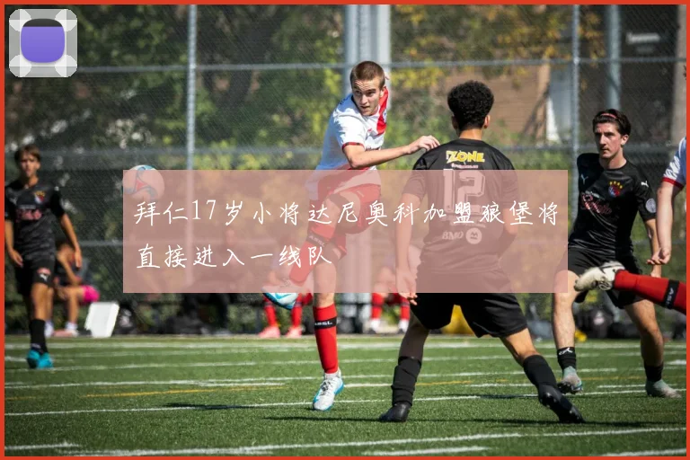 拜仁17岁小将达尼奥科加盟狼堡将直接进入一线队